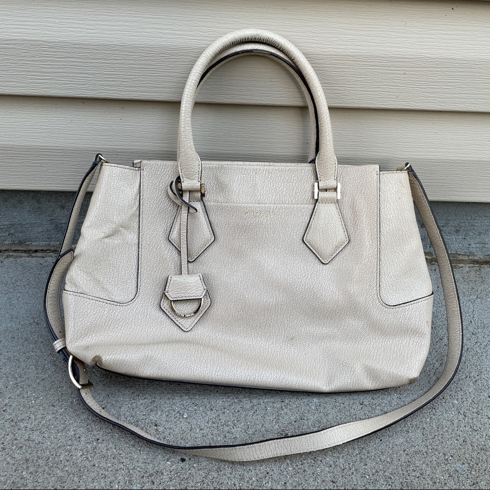 Henri Bendel Pebbled Leather Satchel